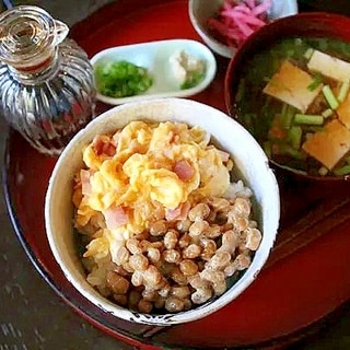 とろたま納豆丼